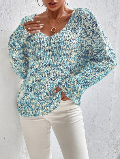 Sweter damski | oversize, długie rękawy