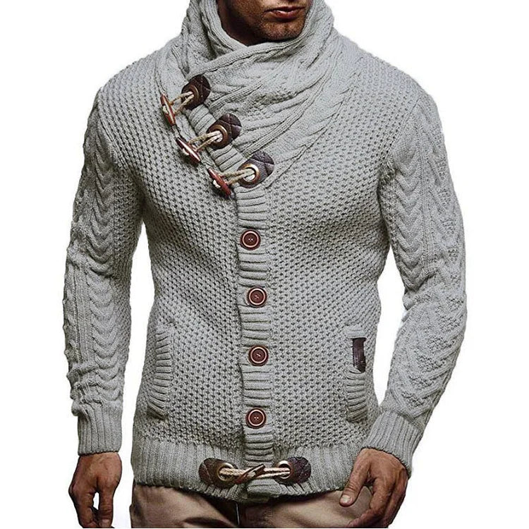 Sweter męski z dzianiny | dopasowany krój