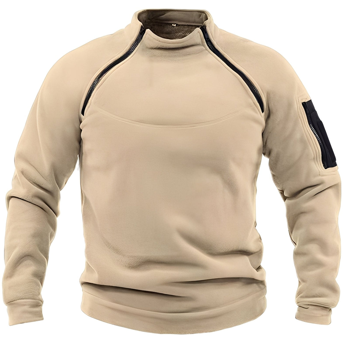 Sweatshirt męski | kieszeń na rękawie, dłuższy krój