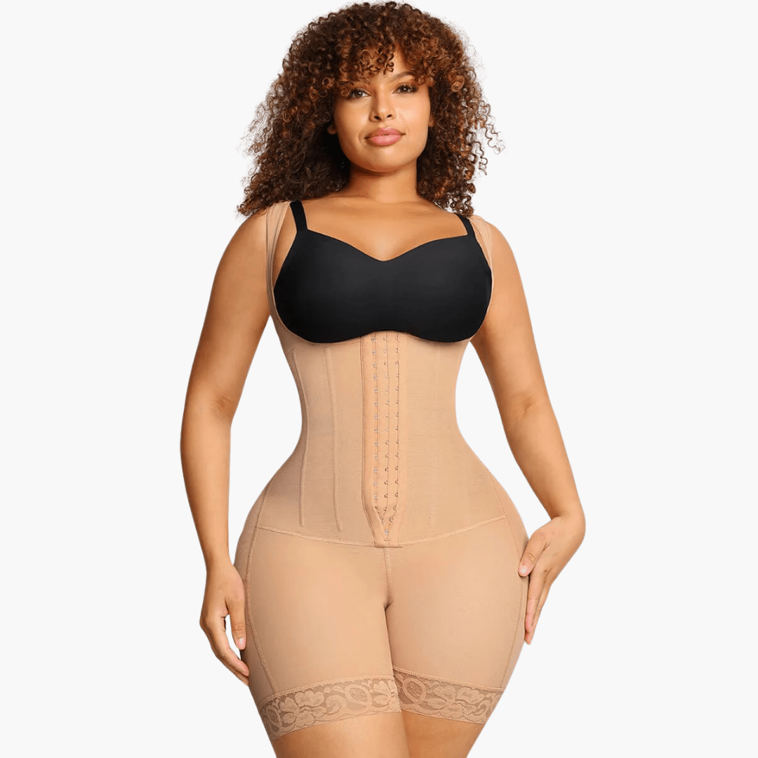 Body modelujące damskie | wcięcie w talii, zamek