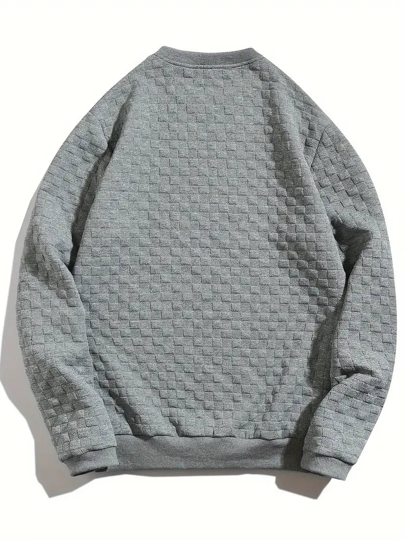 Bluza męska | teksturowany wzór, luźny krój