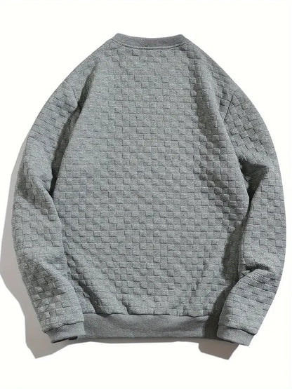 Bluza męska | teksturowany wzór, luźny krój