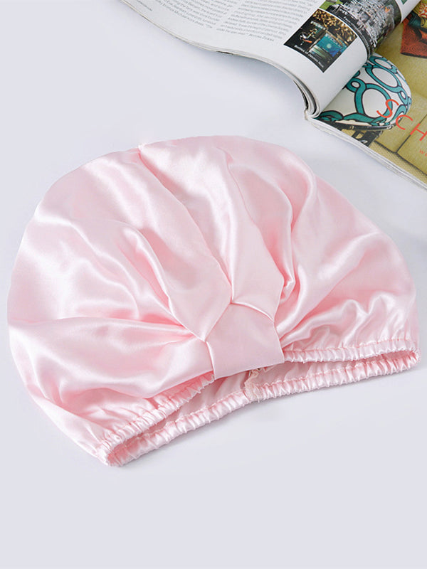 Turban nocny damski | satyna, elastyczna taśma