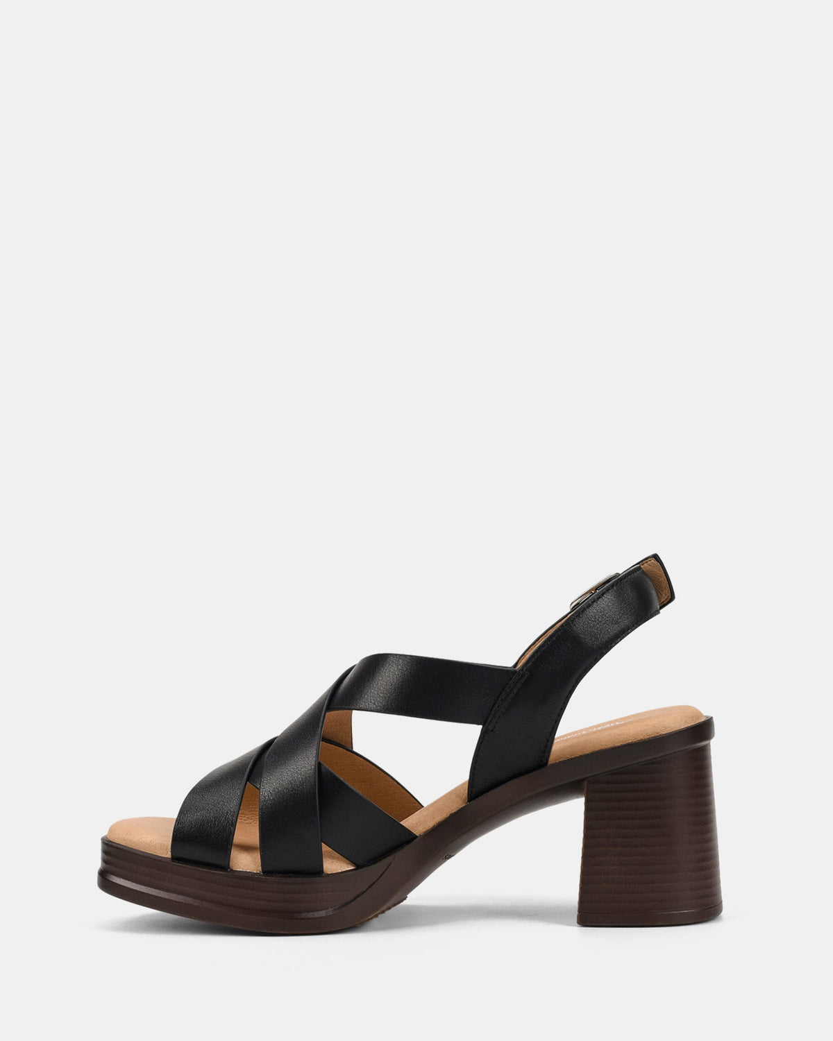 Sandały damskie | słupek 75 mm, regulowane zapięcie