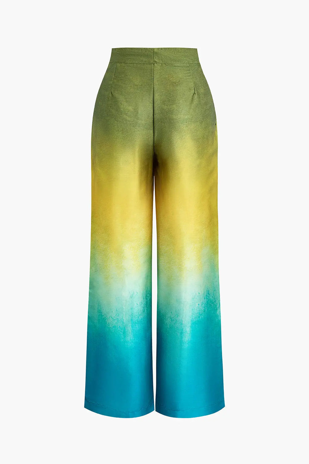 Spodnie damskie | efekt ombre, szerokie nogawki