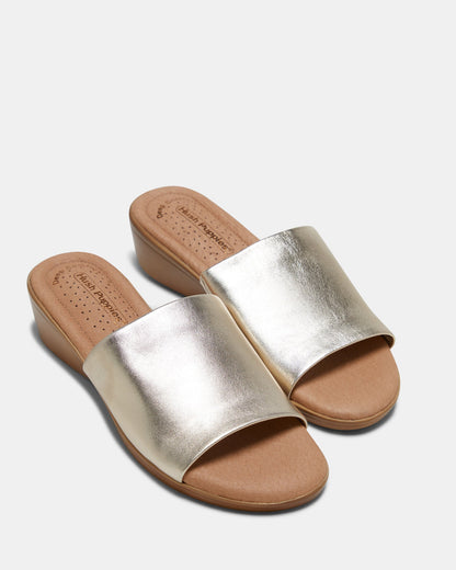 Klapki damskie | obcas 43 mm, elastyczna podeszwa