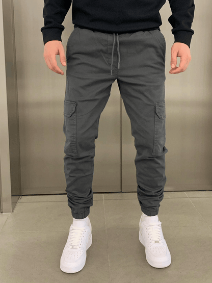 Joggery cargo męskie | ściągacze przy kostkach