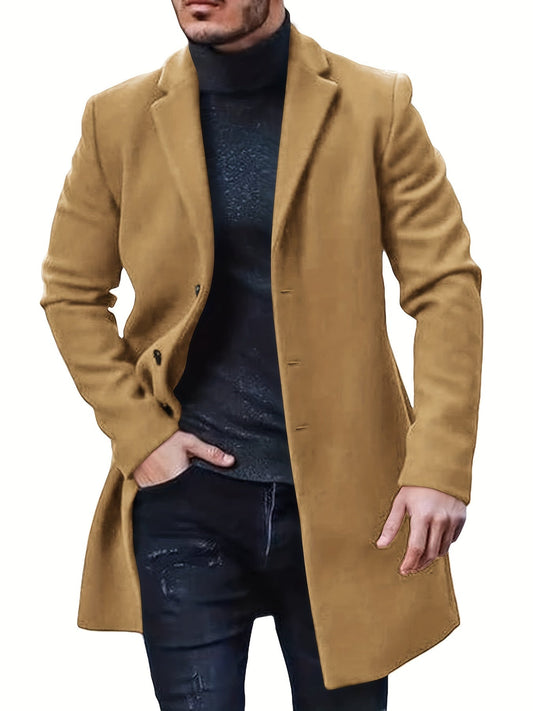 Płaszcz męski | elegancki, dopasowany krój