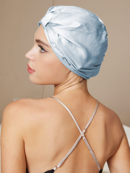 Turban nocny damski | satyna, elastyczna taśma