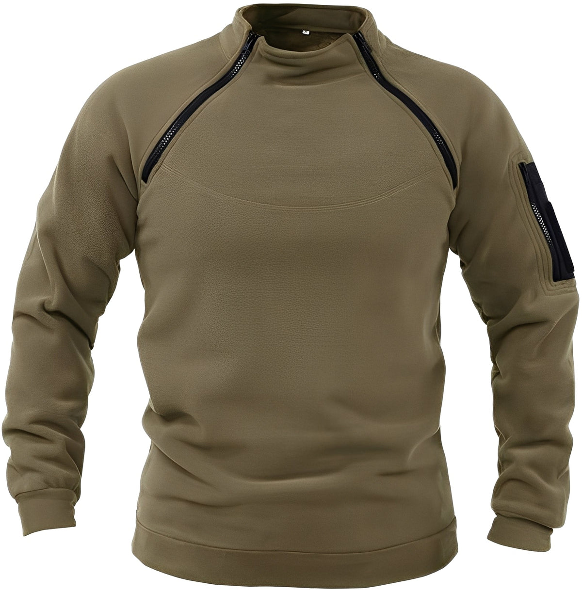 Sweatshirt męski | kieszeń na rękawie, dłuższy krój
