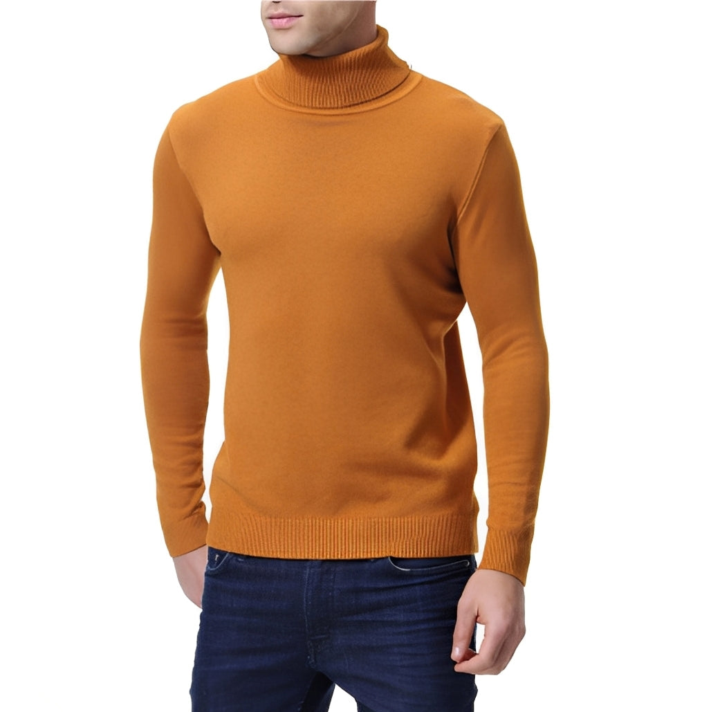 Sweter męski | golf, dopasowany krój
