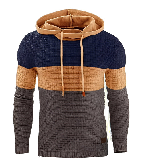 Sweter męski | luźny krój, jednolity design