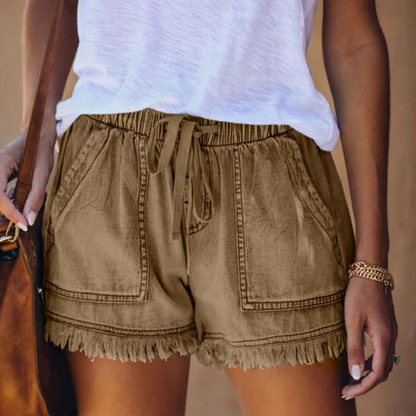 Szorty jeansowe damskie | elastyczny denim