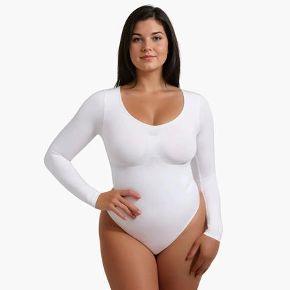 Body modelujące damskie | powermesh, odpinany krok