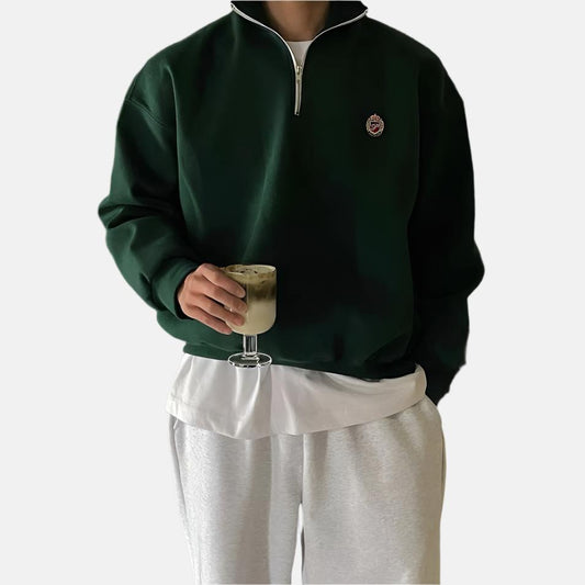 Bluza męska | półzamek, haft