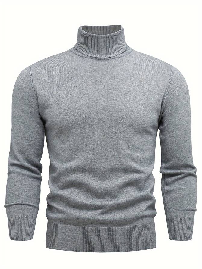 Sweter męski z golfem | długi rękaw