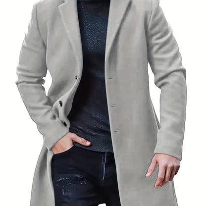 Płaszcz męski | elegancki, dopasowany krój