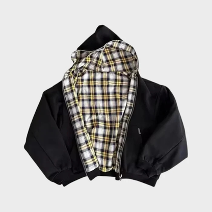 Bluza męska z kapturem | odwracalna, dwustronny design