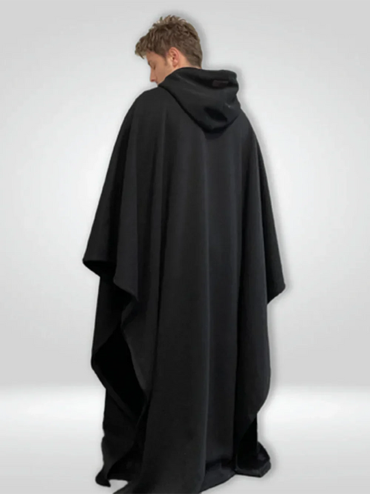 Koc z kapturem | oversize, jedwabista tkanina