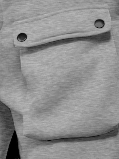 Joggery cargo męskie | elastyczny pas ze sznurkiem