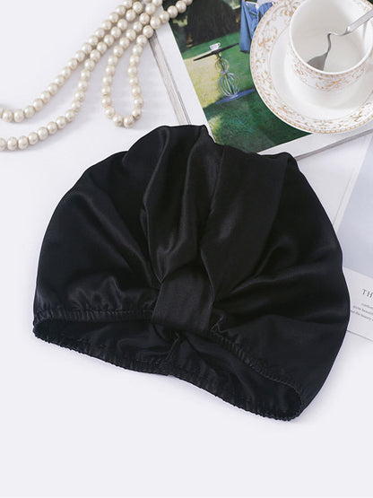 Turban nocny damski | satyna, elastyczna taśma