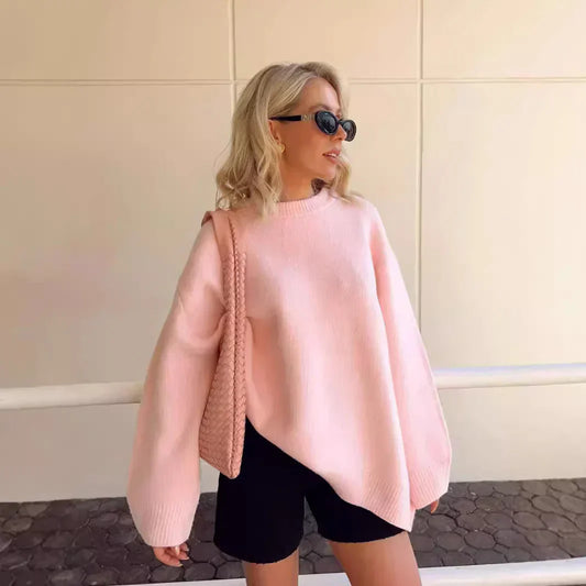 Sweter damski | oversize, miękki materiał