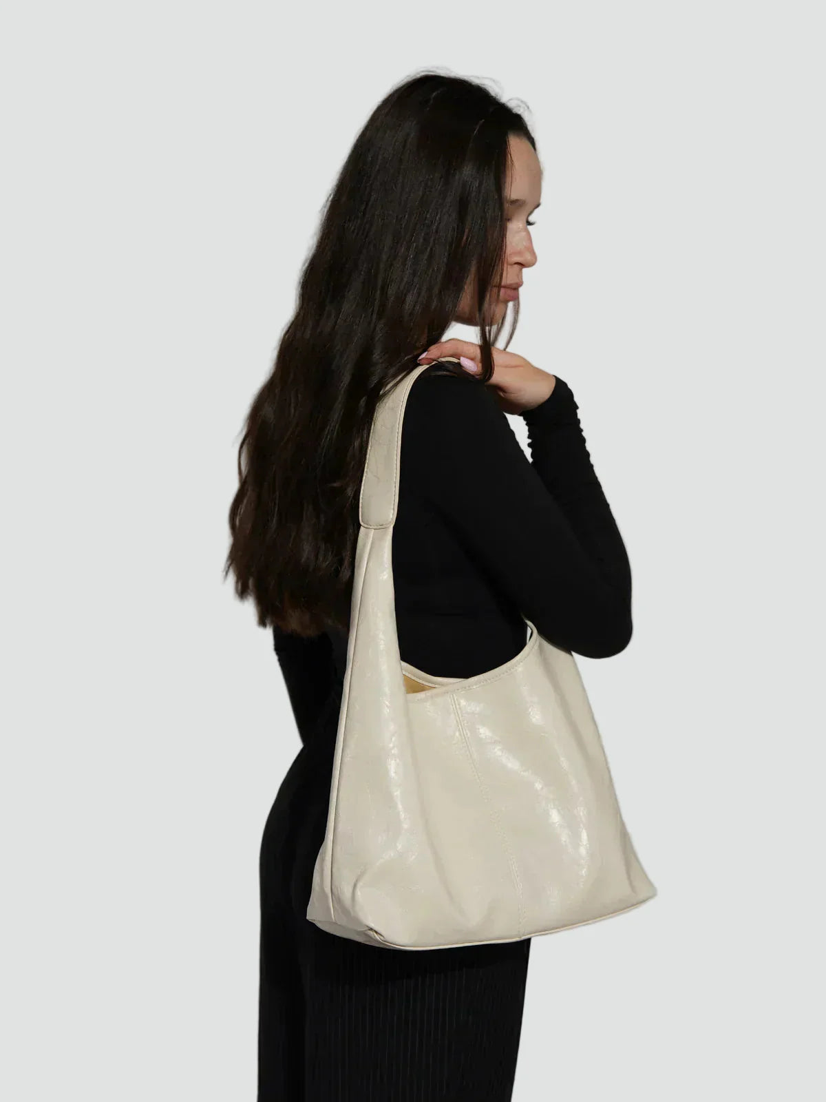 Torebka hobo damska | shopper, szeroki pasek