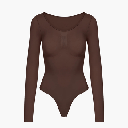 Body modelujące damskie | długi rękaw, krój tanga