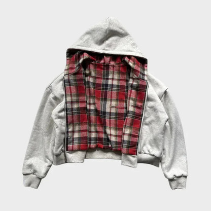 Bluza męska z kapturem | odwracalna, dwustronny design