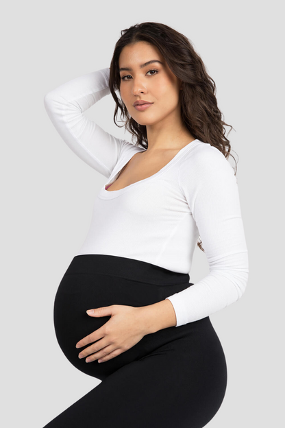 Legginsy ciążowe | wysoki stan, elastyczny materiał