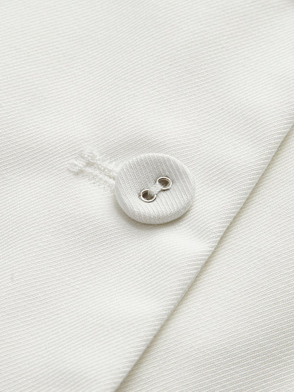 Aarna - Komplet damski lniany | Krótka kamizelka, spodnie kopertowe z wysokim stanem | Letni styl elegancki