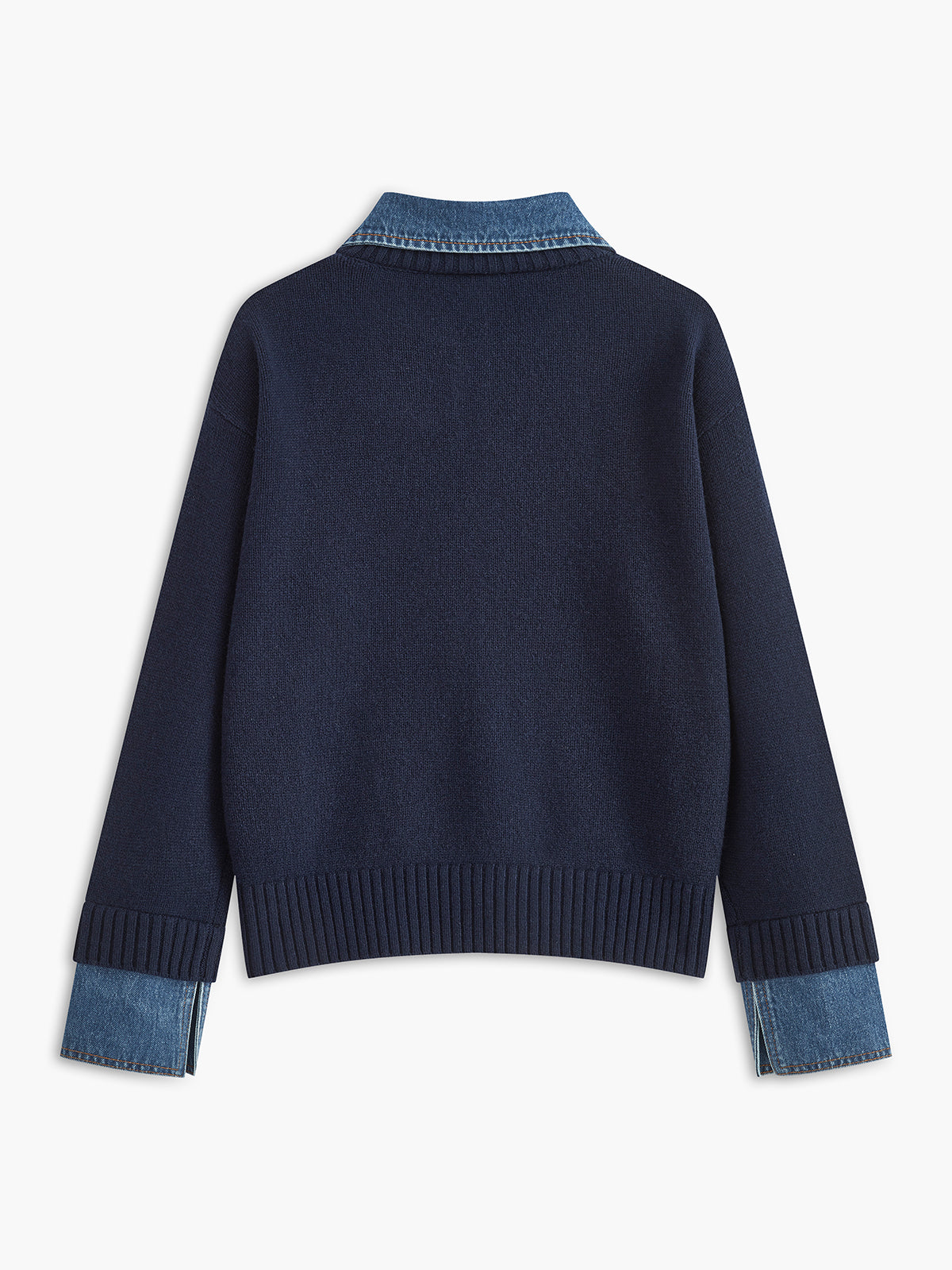 Sweter damski | 2-w-1, klapy