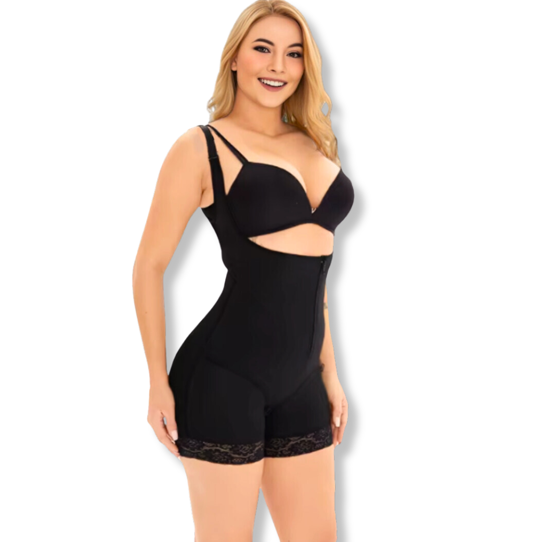 Body modelujące damskie | bezszwowe, otwarty krok