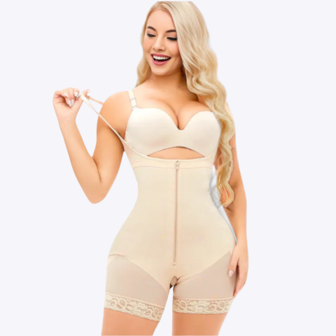 Body modelujące damskie | bezszwowe, otwarty krok