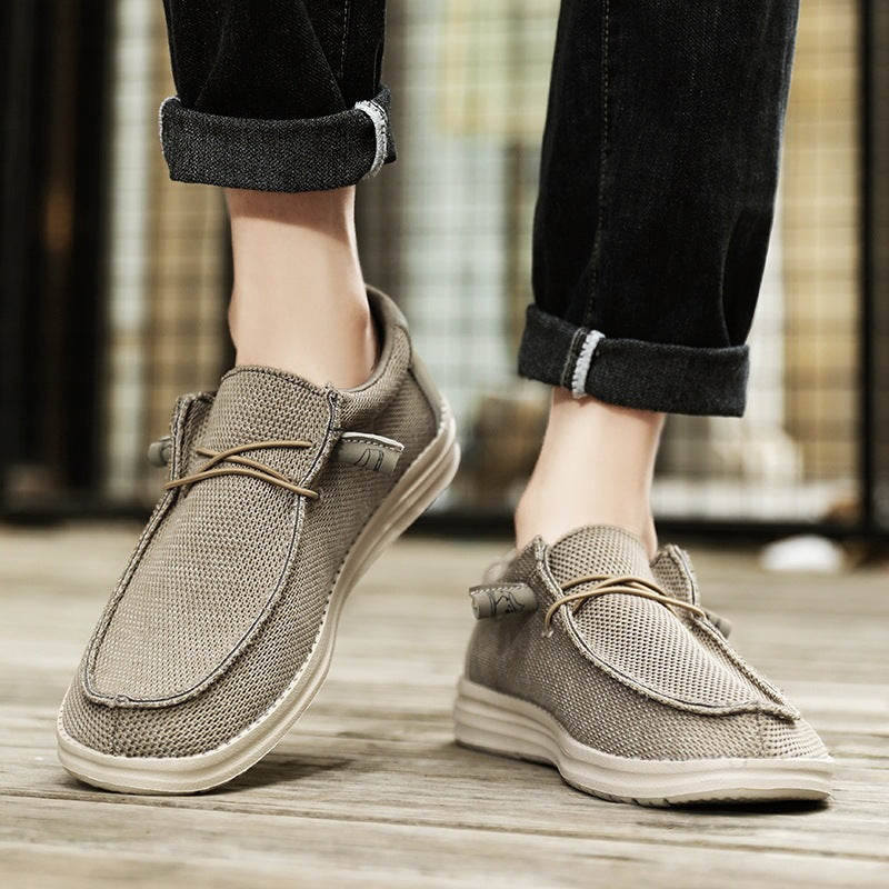 Buty męskie | canvas, okrągły nosek