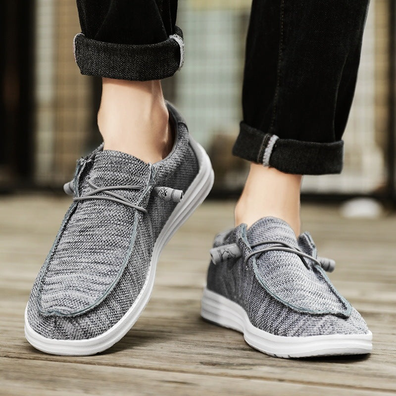 Buty męskie | canvas, okrągły nosek