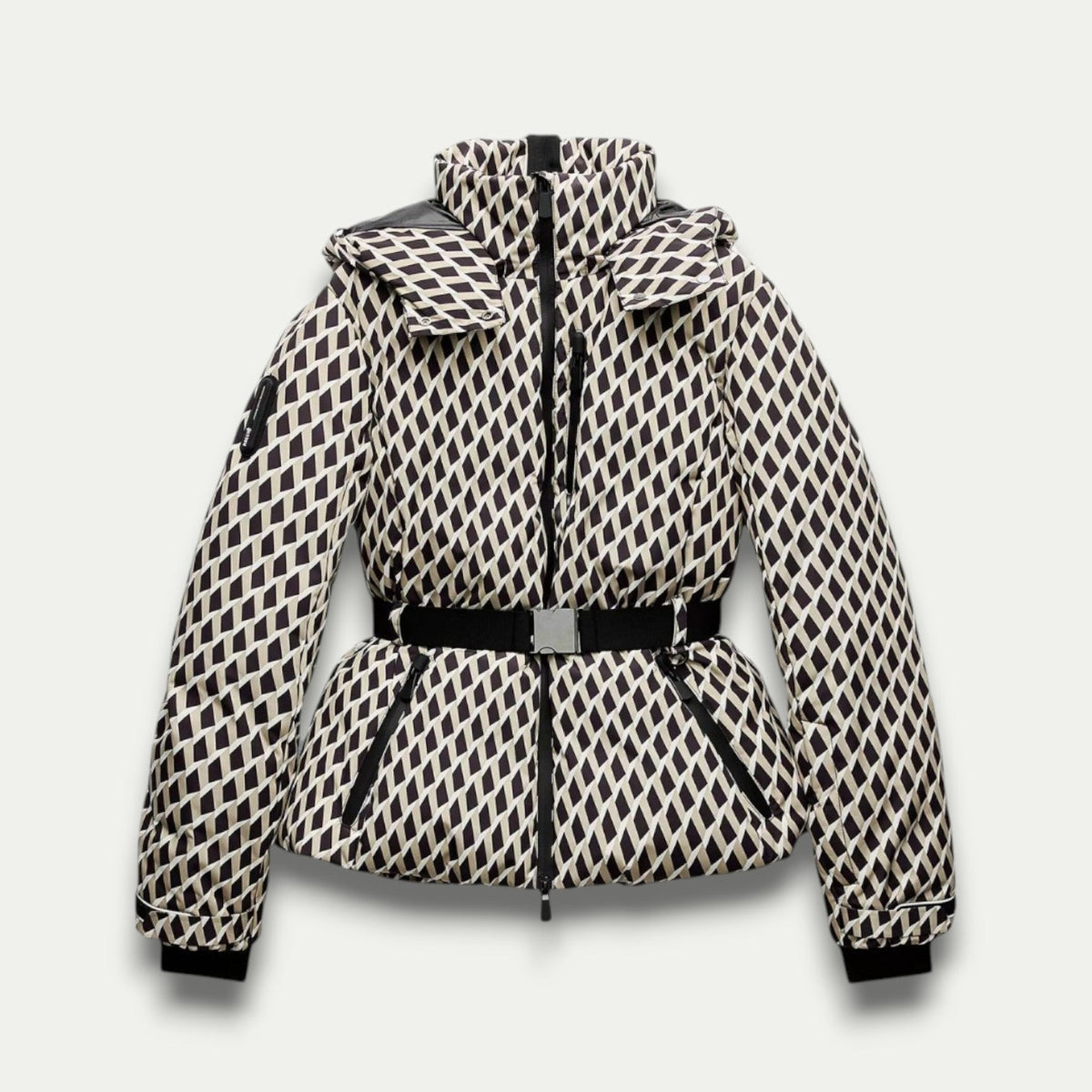 Parka damska | regulowany pasek, kaptur