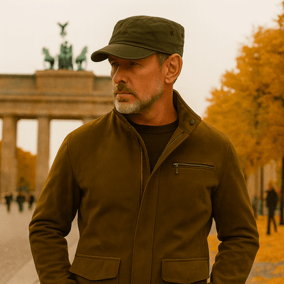 Czapka męska | mieszanka bawełny, regulowane zapięcie