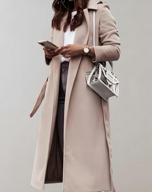 Płaszcz damski | oversize, długi fason