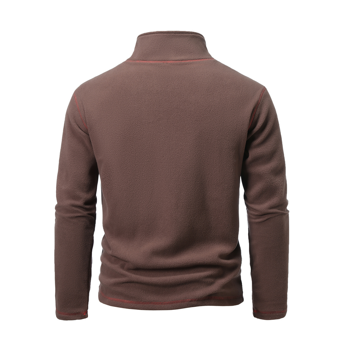 Pulower męski | demi-zip, kontrastowe szwy