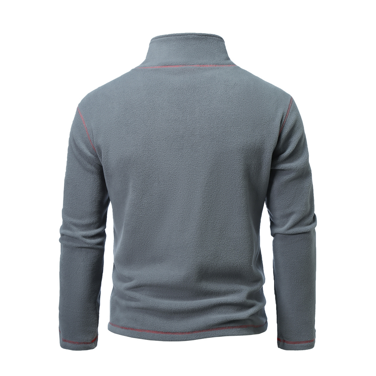Pulower męski | demi-zip, kontrastowe szwy