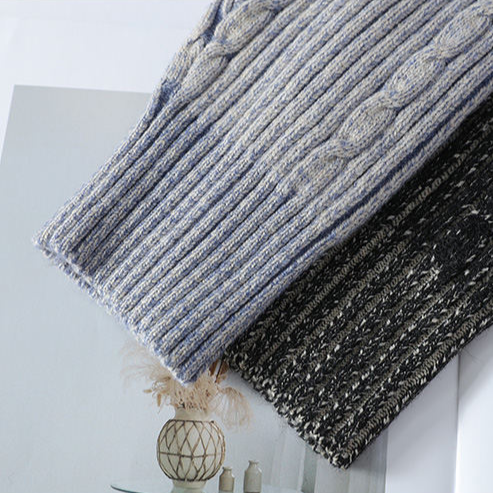 Sweter męski | gruba dzianina, skręcany wzór