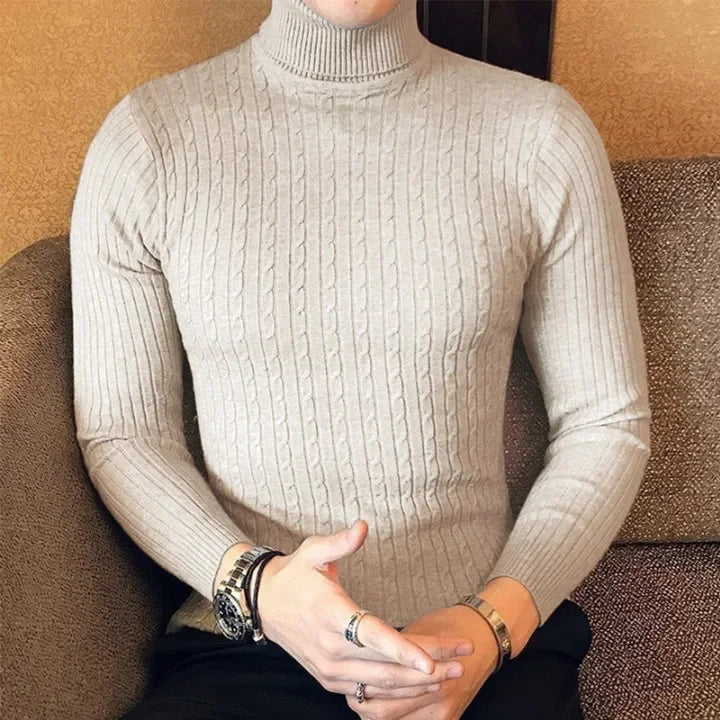 Sweter męski | podgrzewany kołnierz
