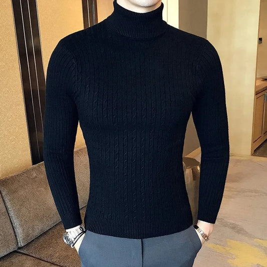Sweter męski | podgrzewany kołnierz