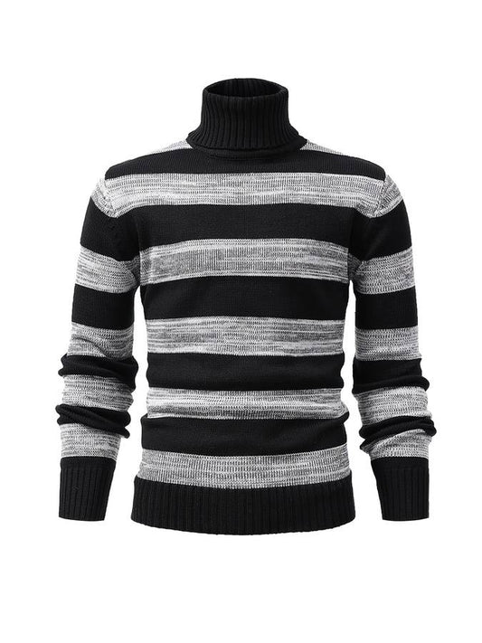Sweter męski | golf, dopasowany krój