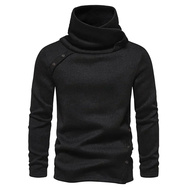 Sweter męski | wysoki kołnierz, ściągacze
