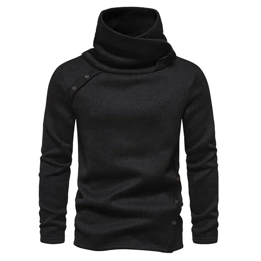 Sweter męski | wysoki kołnierz, ściągacze