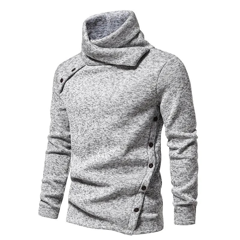 Sweter męski | wysoki kołnierz, ściągacze