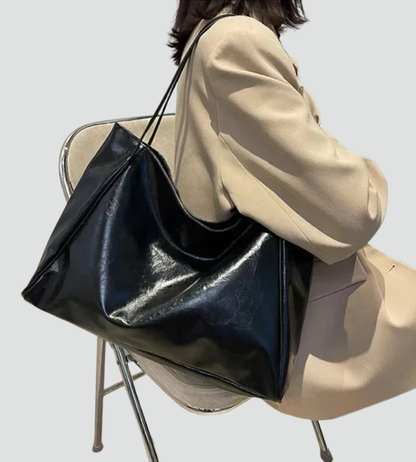 Torba shopper damska | duża, miękka konstrukcja