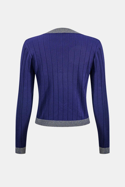Komplet damski | sweter z guzikami, sukienka